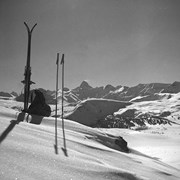 Cover image of Skis, poles, Assiniboine, S.