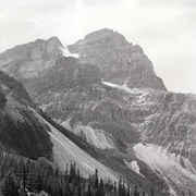 Cover image of Mt. Stephen from tracks.