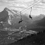 Cover image of 295. Chairlift, 2 chairs. -- [1950 Feb.].