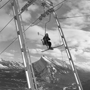 Cover image of Banff Chair Lift, From top, Tower. Babs & Rundle. -- [1948]