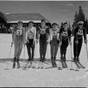 Cover image of Calgary & Edmonton Ski Teams. -- 1946