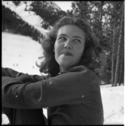 Cover image of Jean McLeod at Norquay. -- 1946