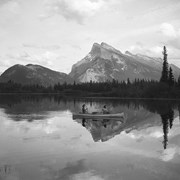 Cover image of Mt. Rundle, Canoe & Vermilion Lake . -- [ca. 1950]