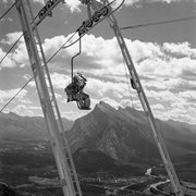 Cover image of Banff Chair Lift With John Hunter  . -- [ca. 1950]