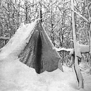 Cover image of [Chris Williams' tent in snow]
