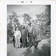 Cover image of [George McLean (Tatâga Mânî) (Walking Buffalo) second on the right]