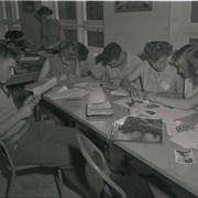 Cover image of Junior Red Cross, art school. -- 1956 June 28