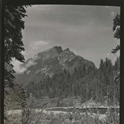 Cover image of Mt. Rundle from west in winter. -- [ca.1940]