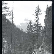 Cover image of Johnston Canyon Trail and Pilot Mountain. -- [ca.1940]