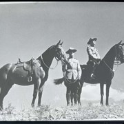 Cover image of 2 mountie with horses. -- [ca.1940]