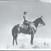 Cover image of 1 mountie on horseback. -- [ca.1940]