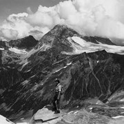 Cover image of 1956?, Glacier Park, B.C.. Robert, Mignon Linck, Camille Couttet, Villanova Pa. -- 1956