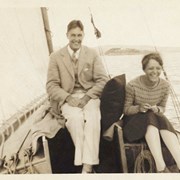 Cover image of [Catharine Robb Whyte on sailboat]