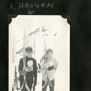 Cover image of [Ski jumpers - Andres Haugen and Lars Haugen, Banff Winter Carnival]