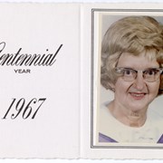 Cover image of Centennial greeting card