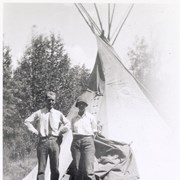 Cover image of Peter and Catharine outside tepee