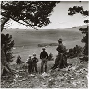 Cover image of Unidentified man and boys