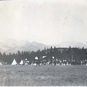 Cover image of [Horse race? at Banff Indian Grounds, Banff Indian Days]
