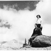 Cover image of [Two women on mountain]