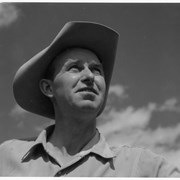 Cover image of [Unidentified man in cowboy hat - close up]