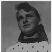 Cover image of [Unidentified adolescent in polka dot sweater]