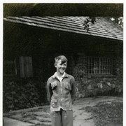 Cover image of [Unidentified adolescent in front of Whyte home]