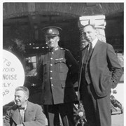 Cover image of [Joe Woodworth (center) with two unidentified men]