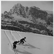 Cover image of [Two unidentified skiers]