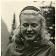 Cover image of [Unidentified woman [Ginger Rogers?] in rain poncho]