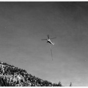 Cover image of [Helicopter carrying pole]