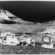 Cover image of Picnic between three jeeps - negative