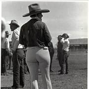 Cover image of Unidentified person in a cowboy hat