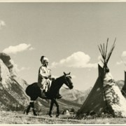 Cover image of Unidentified Indigenous person on horseback