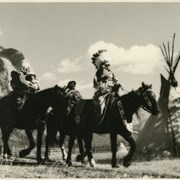 Cover image of Unidentified First Nations women and child on horseback