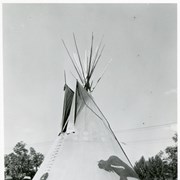 Cover image of Unidentified people outside a tepee