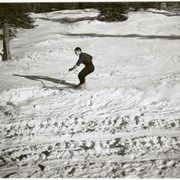 Cover image of Unidentified man skiing