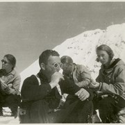 Cover image of Group of unidentified skiers