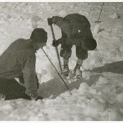 Cover image of People digging in an avalanche slope