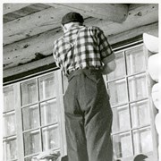 Cover image of Unidentified person on porch