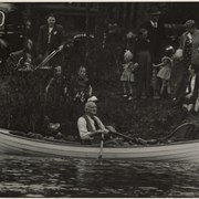 Cover image of Norman Sanson in rowboat