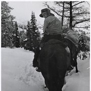 Cover image of Catharine Whyte on horseback