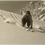 Cover image of Unidentified skier