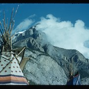 Cover image of Cascade Mountain from Banff Indian Days grounds