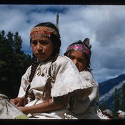 Cover image of Unknown children at Banff Indian Days