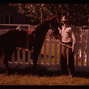 Cover image of Unknown man and horse