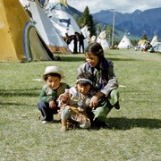 Cover image of Unidentified Woman with Two Small Children