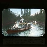 Cover image of Royal party on Bow river - Banff National Park
