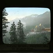 Cover image of C.P.R. [Canadian Pacific Railway] Hotel, Sulphur Mt. [Sulphur Mountain] in background- Banff National Park