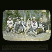 Cover image of Party of mountain climbers resting