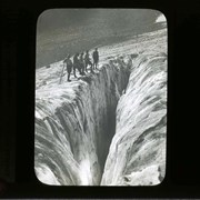 Cover image of Hikers near crevice